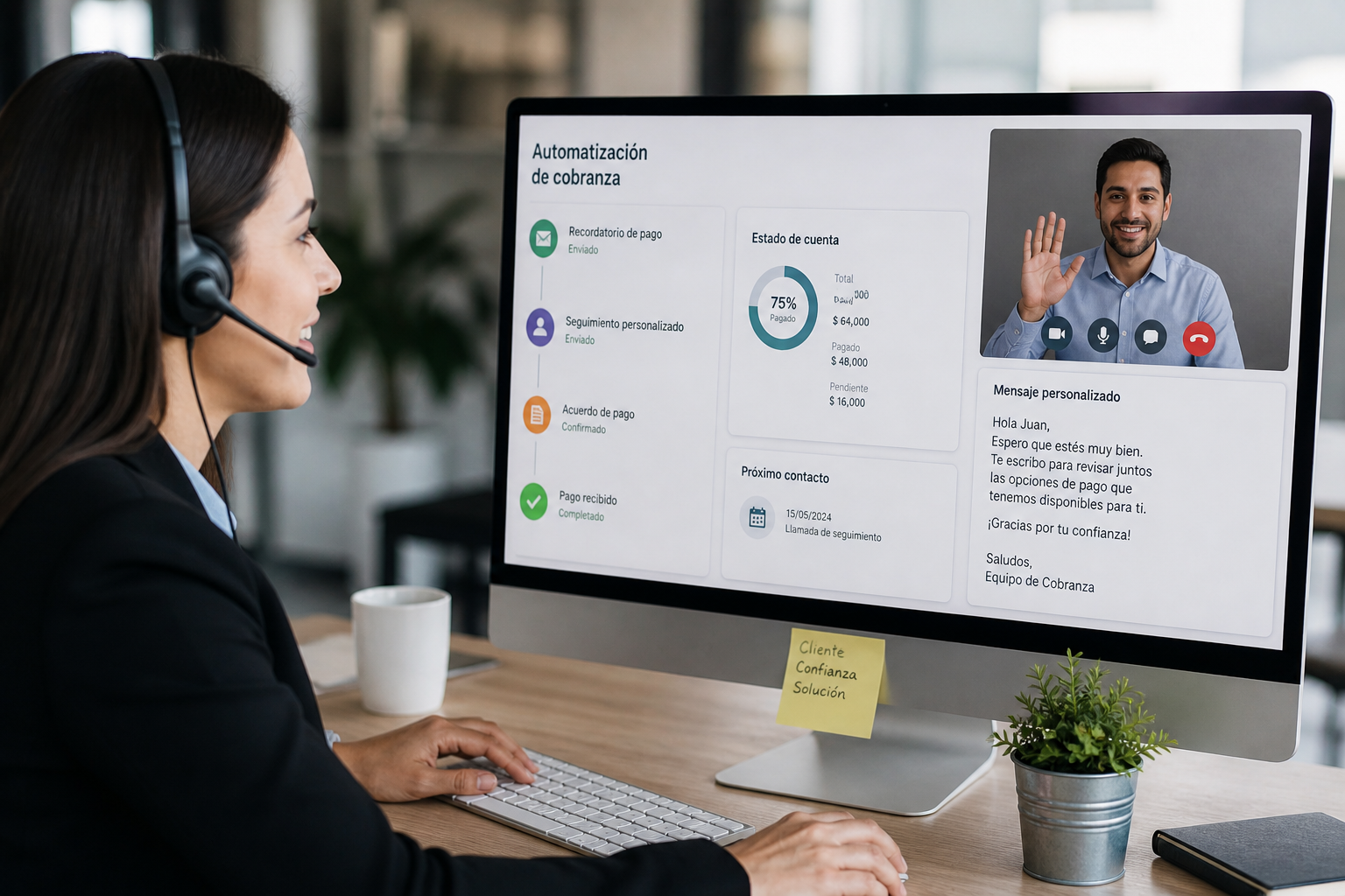 Optimice su proceso de cobranza con inteligencia artificial. Mejore la liquidez de su empresa sin sacrificar la relación con sus clientes. Guía estratégica.