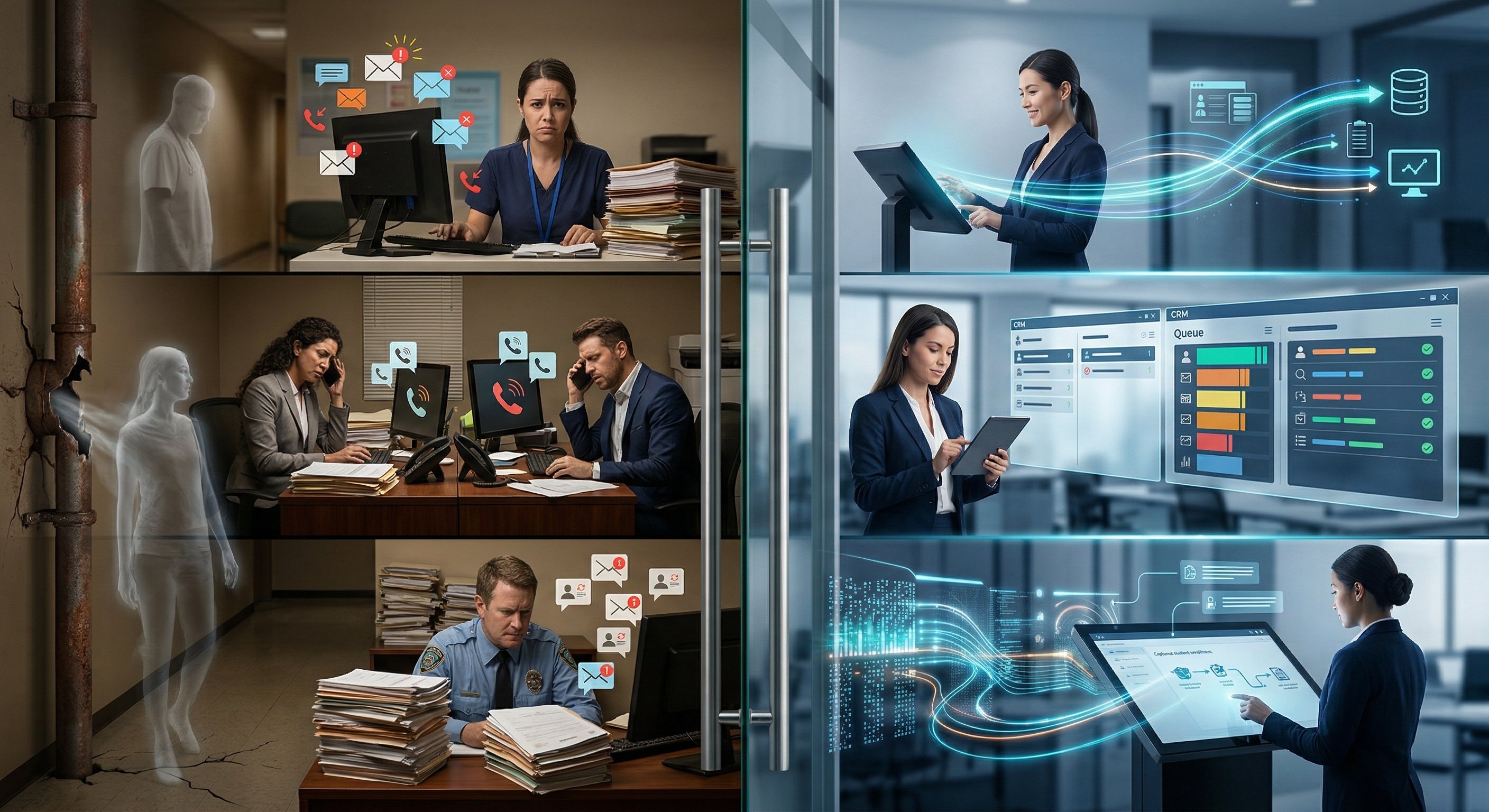 Automatización de atención y seguimiento de leads para clínicas, inmobiliarias y educación