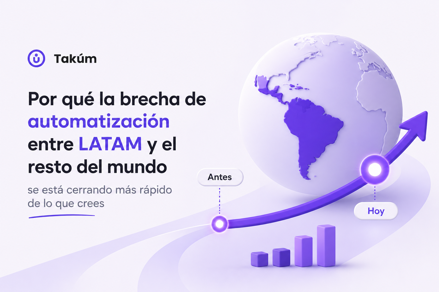 Descubre por qué LATAM cierra la brecha de automatización con IA frente al mundo a un ritmo acelerado y cómo Takúm lidera esta revolución empresarial.