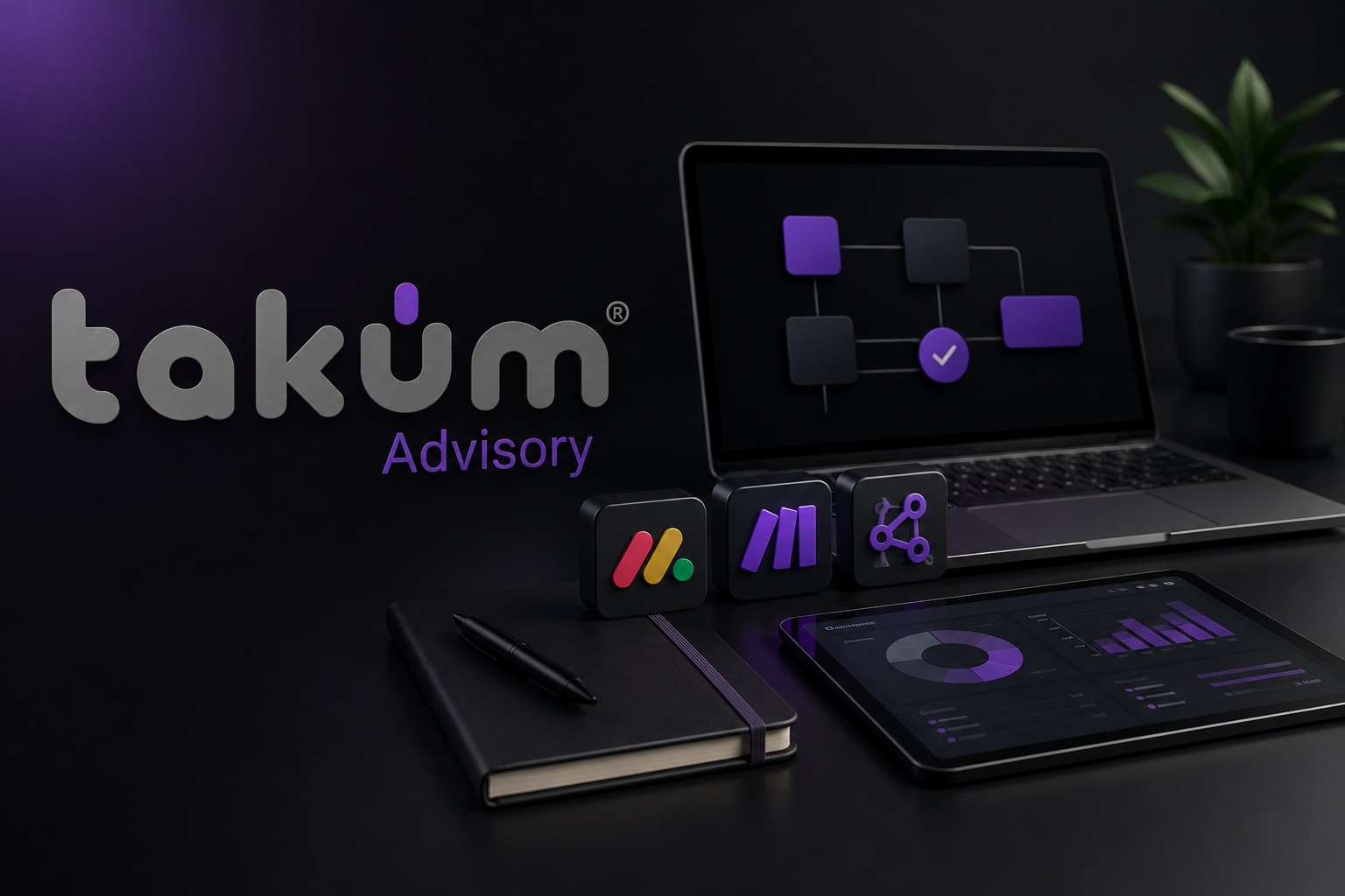 Descubre cómo Takúm Advisory transforma la IA en resultados para tu empresa mediante un acompañamiento estratégico y personalizado paso a paso.